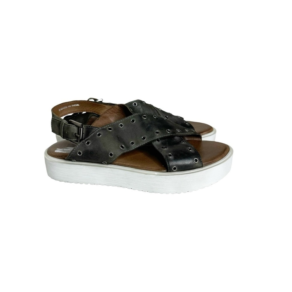 Roan by Bed Stu Hali Platform Sandal Brown Leather 8